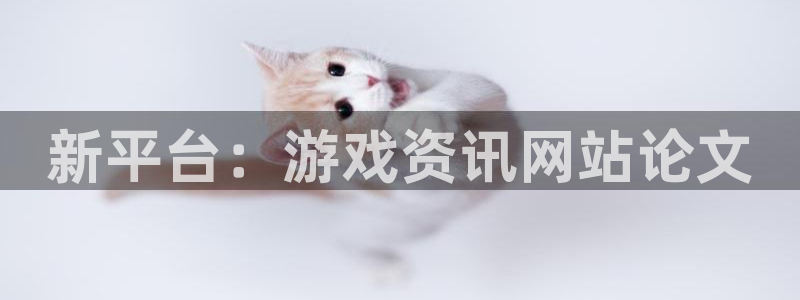 赢咖娱乐测速：新平台：游戏资讯网站论文