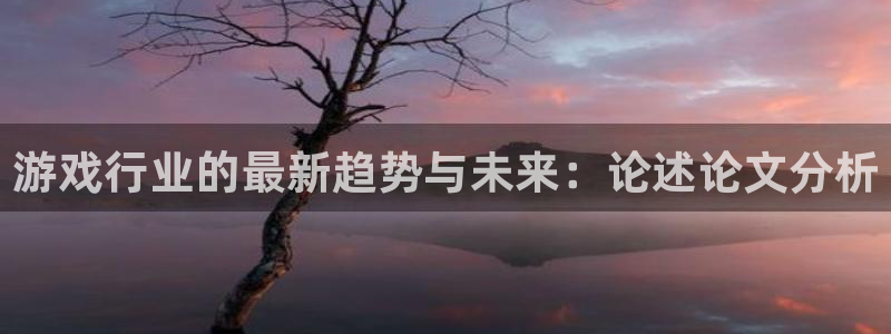 赢咖娱乐网页登录入口官网：游戏行业的最新趋势与未来：论述论文